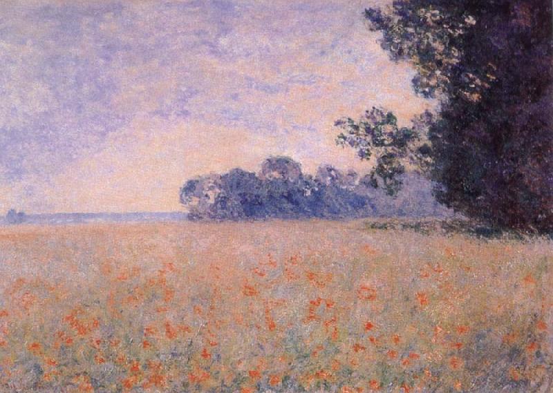 Claude Monet Oat and Poppy Field